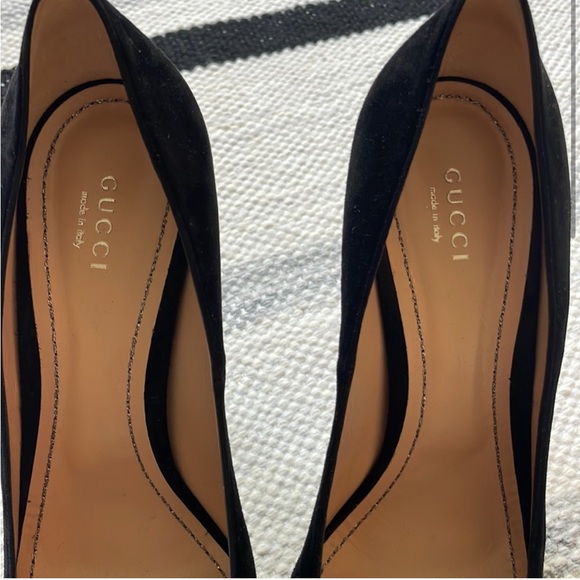 ⚡️Gucci Dionysus Square Toe Suede Leather Crystal Heels - Picture 2 of 10